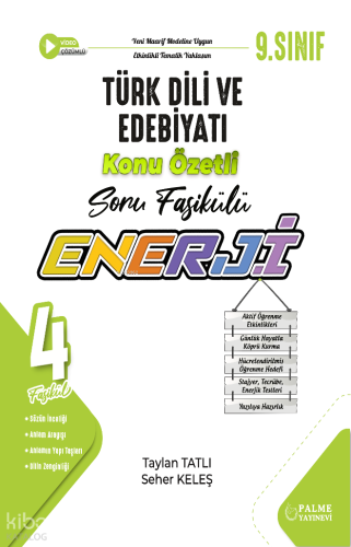 Palme 9. Sınıf Enerji Türk Dili ve Edebiyatı Konu Özetli Soru Fasiküll