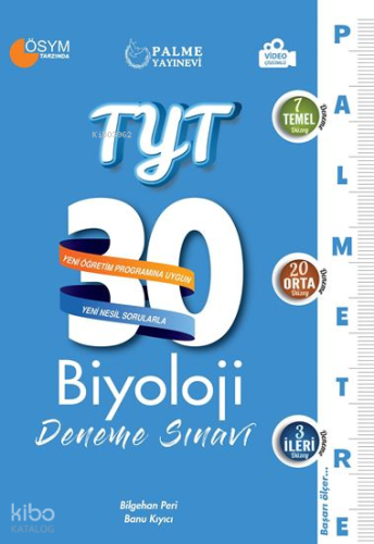 Palme TYT Biyoloji 30 Deneme Sınavı (Palmetre Serisi)