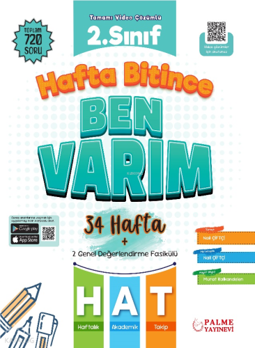 Palme Yayınevi 2. Sınıf Hafta Bitince Ben Varım (34 Hafta)