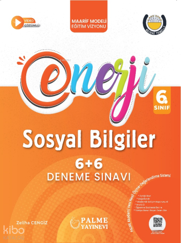 Palme Yayınları 6. Sınıf Enerji 6+6 Sosyal Bilgiler Deneme Sınavı