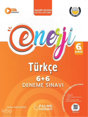 Palme Yayınları 6. Sınıf Enerji 6+6 Türkçe Deneme Sınavı