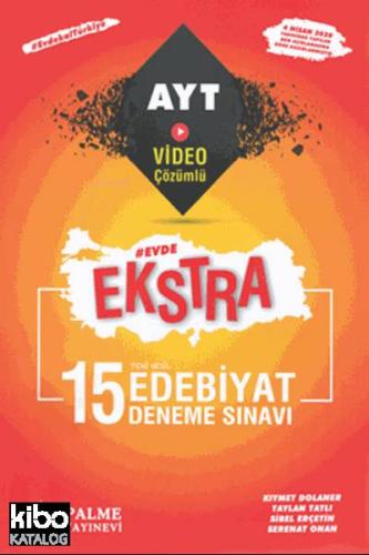 Palme Yayınları AYT Edebiyat Evde Ekstra 15 Deneme Sınavı 2020 Özel Palme