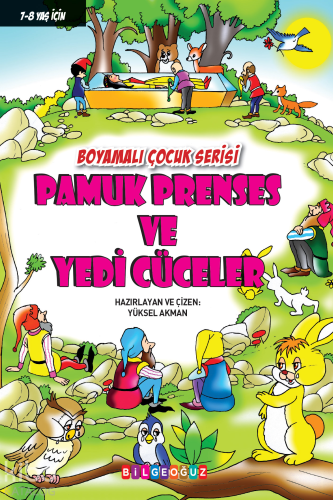 Pamuk Prenses Ve Yedi Cüceler - Boyamalı Çocuk Serisi - Kitapiks.com