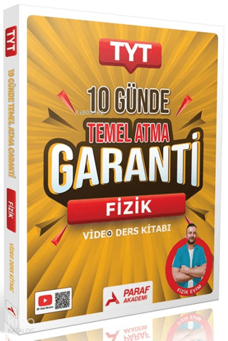 Paraf Akademi TYT 10 Günde Temel Atma Garanti Fizik Video Ders Kitabı