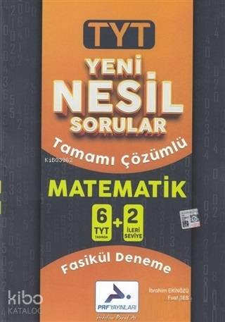 Paraf Yayınları TYT Matematik Tamamı Çözümlü 6+2 Fasikül Deneme Paraf