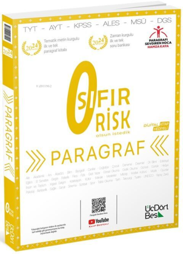 Paragraf Sıfır Risk - Kitapiks.com