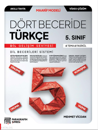 Paragrafın Şifresi 5. Sınıf  Dört Beceride Türkçe