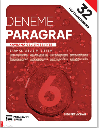 Paragrafın Şifresi 6. Sınıf 32 Hafta Paragraf Deneme