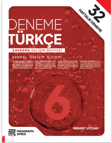 Paragrafın Şifresi 6. Sınıf 32 Hafta Türkçe Deneme