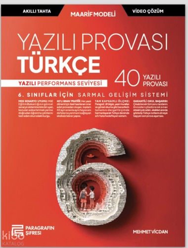 Paragrafın Şifresi 6. Sınıf Türkçe Yazili Provalari