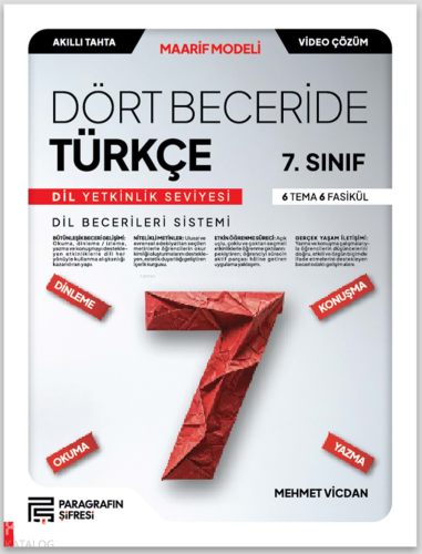 Paragrafın Şifresi 7. Sınıf Dört Beceride Türkçe