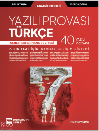 Paragrafın Şifresi 7. Sınıf Türkçe Yazılı Provaları