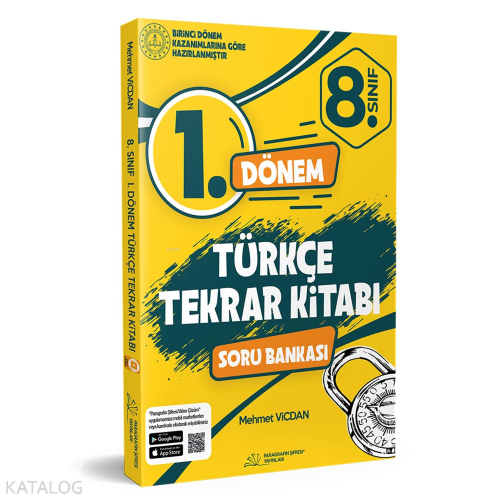 Paragrafın Şifresi 8. Sınıf 1. Dönem Türkçe Tekrar Kitabı Soru Bankası
