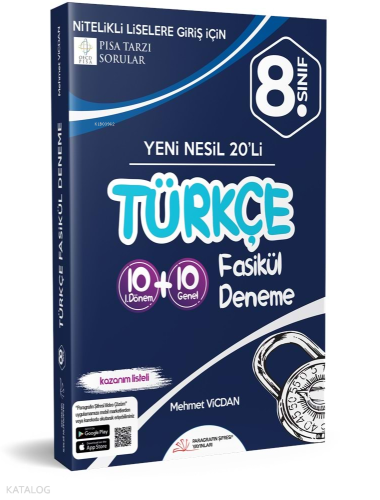Paragrafın Şifresi 8. Sınıf LGS Türkçe Denemeleri (10+10X20)