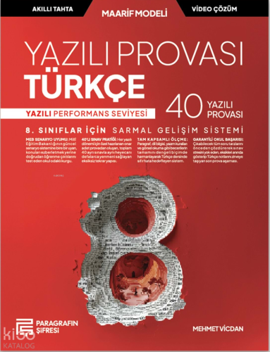 Paragrafın Şifresi 8.Sınıf Türkçe Yazılı Provaları