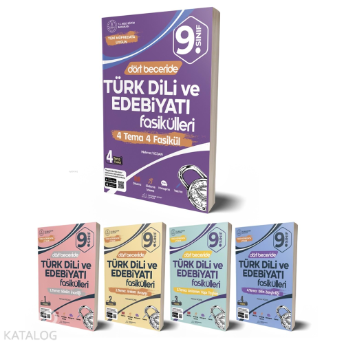 Paragrafın Şifresi Yayınları 9. Sınıf Dört Beceride Türk Dili ve Edebiyatı Fasikülleri
