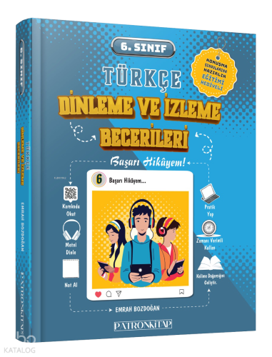 Patron Kitap 6. Sınıf Türkçe Dinleme ve İzleme Becerileri