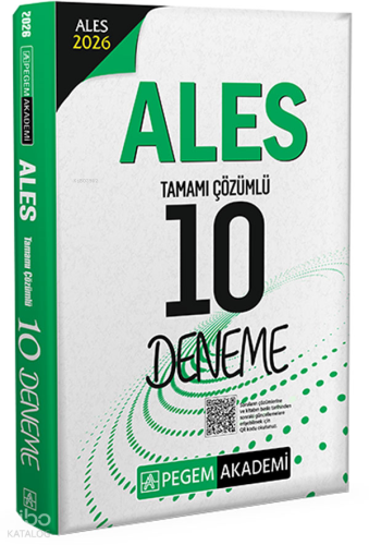 Pegem Akademi 2026 ALES Tamamı Çözümlü 10 Deneme
