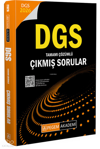 Pegem Akademi 2026 DGS Çıkmış Sorular Tamamı Çözümlü