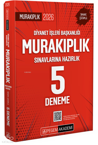 Pegem Akademi 2026 Diyanet İşleri Başkanlığı Murakıplık Sınavlarına Hazırlık Tamamı Çözümlü 5 Deneme