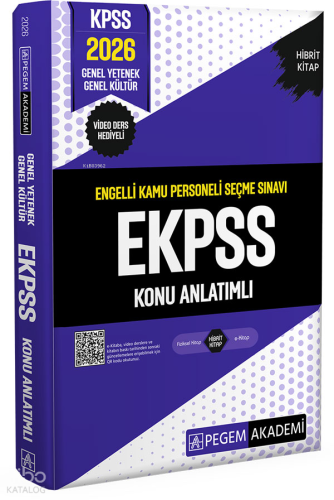Pegem Akademi 2026 E-KPSS Engelli Kamu Personeli Seçme Sınavı Konu Anlatımlı