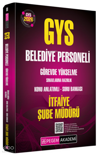 Pegem Akademi 2026 GYS Belediye Personeli Görevde Yükselme Sınavlarına