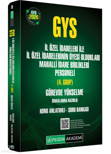 Pegem Akademi 2026 GYS İl Özel İdareleri ile İl Özel İdarelerinin Üyes