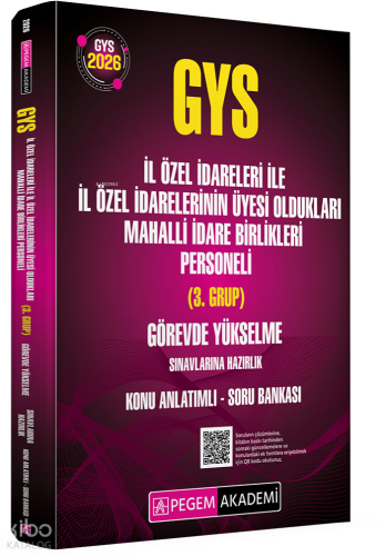 Pegem Akademi 2026 GYS İl Özel İdareleri ile İl Özel İdarelerinin Üyes