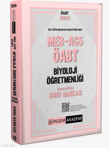 Pegem Akademi 2026 MEB AGS ÖABT Biyoloji Öğretmenliği Tamamı Çözümlü S