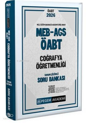 Pegem Akademi 2026 MEB AGS ÖABT Coğrafya Öğretmenliği Tamamı Çözümlü S