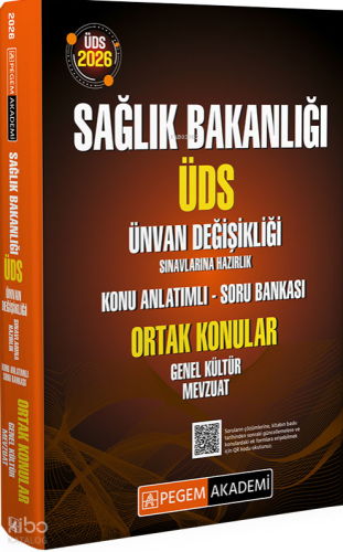 Pegem Akademi 2026 ÜDS Sağlık Bakanlığı Ünvan Değişikliği Sınavlarına 