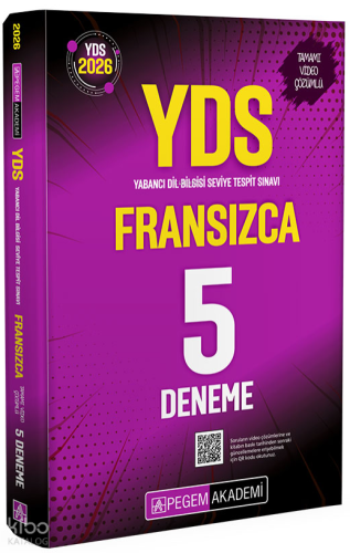 Pegem Akademi 2026 YDS Fransızca Tamamı Video Çözümlü 5 Deneme
