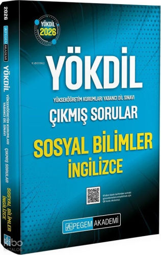 Pegem Akademi 2026 YÖKDİL Sosyal Bilimler İngilizce Çıkmış Sorular