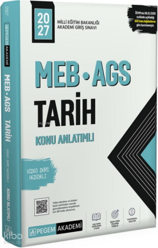 Pegem Akademi 2027 MEB AGS Konu Anlatımlı Tarih