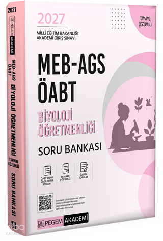 Pegem Akademi 2027 MEB AGS ÖABT Biyoloji Öğretmenliği Tamamı Çözümlü S