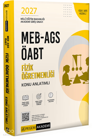 Pegem Akademi 2027 MEB AGS ÖABT Fizik Öğretmenliği Konu Anlatımlı