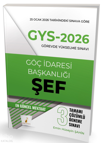 Pelikan Yayınevi GYS 2026 Görevde Yükselme Sınavı Göç İdaresi Başkanlı