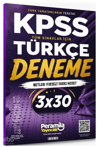 Peramila KPSS Türkçe 3 Deneme Çözümlü