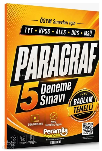 Peramila YKS TYT KPSS ALES DGS MSÜ Paragraf 5 Deneme Çözümlü