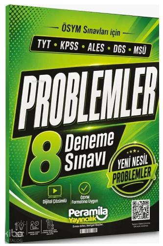 Peramila YKS TYT KPSS ALES DGS MSÜ Problemler 8 Deneme Çözümlü