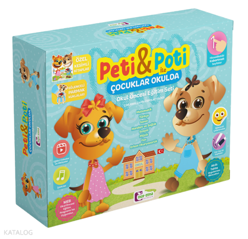 Peti ve Poti Okul Öncesi Eğitim Seti (3-4 Yaş)
