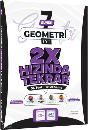 Pion TYT Geometri 7 Günde 2X Hızında Tekrar Deneme