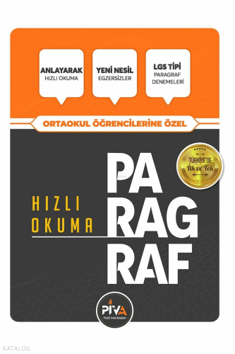 Piva Yayınları Ortaokul Öğrencileri İçin Paragraf Hızlı Okuma