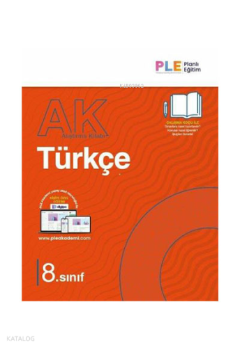 PLE Yayınları 8.Sınıf - Türkçe Alıştırma Kitabı