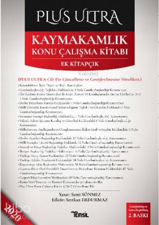 Plus Ultra Kaymakamlık Çalışma Kitabı; Ek Kitapçık