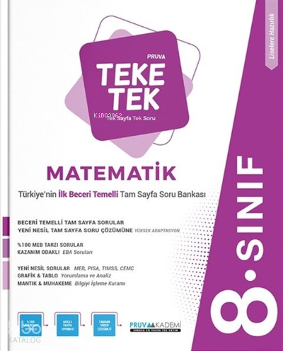 Pruva 8. Sınıf Teke Tek Matematik