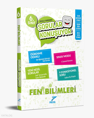 Pruva Akademi 6.Sınıf Fen Bilimleri Sorular Konuşuyor Soru Bankası