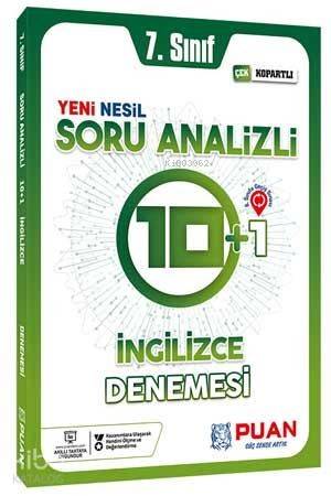 Puan Yayınları 7. Sınıf İngilizce Yeni Nesil Soru Analizli 10+1 Deneme Puan 