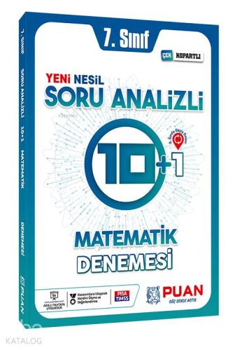 Puan Yayınları 7. Sınıf Matematik Soru Analizli 10+1 Deneme Puan 