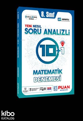 Puan Yayınları 8. Sınıf LGS Matematik Soru Analizli 10+1 Deneme Puan 